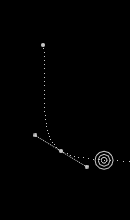 first key linear, second key curved