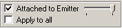 attached to emitter options