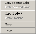 color gradient context menu