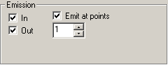 emit at points options