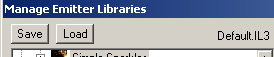 current library save / load buttons