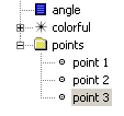 points folder for line emitter