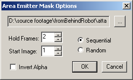 Sequence options for mask images