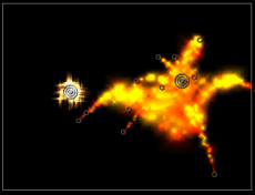 a different regular emitter next to our super emitter example